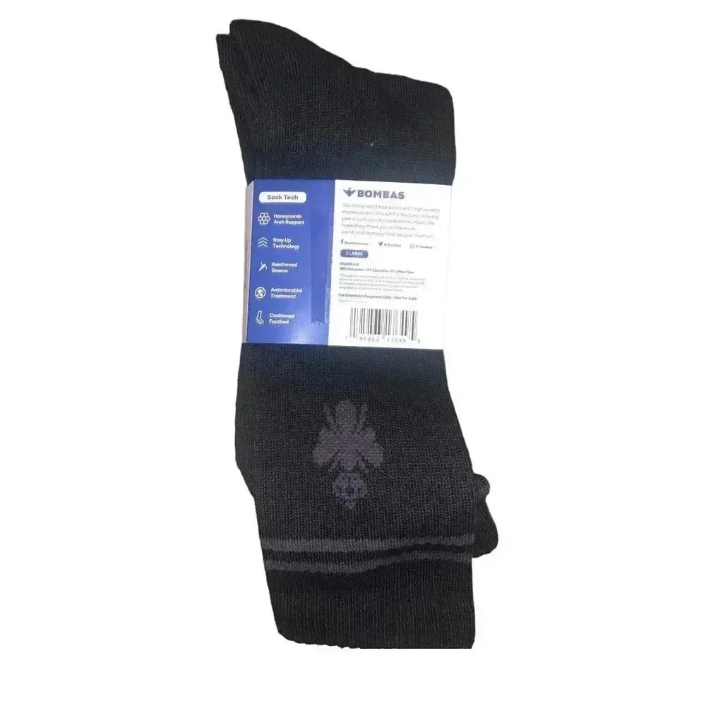 Bombas 6 pairs Calf Socks XLarge